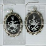 Cullen Family Crest Twilight Rosalie Alice 925 Earrings