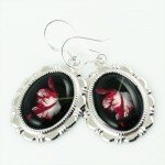 New Moon Book Twilight Edward Cullen Alice 925 Earrings