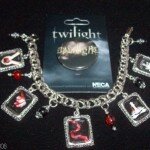New Moon Breaking Dawn Charm Bracelet & Twilight Pin
