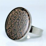 Team Jacob Black Quileute Wolf Crest Pack Tattoo Ring