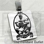 Twilight Cullen Family Crest Alice Rosalie Necklace bw