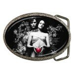 Twilight Edward & Bella Belt Buckle Silver Chrome New