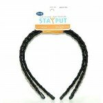 2 GOODY STAYPUT BLACK HEADBANDS BELLA TWILIGHT