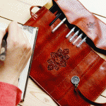 TWILIGHT NEW MOON ITALY LEATHER PEN COSMETIC CASE POUCH