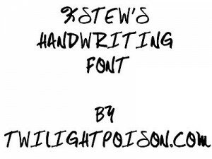 Почерк Кристен Стюарт на twilightpoison.com