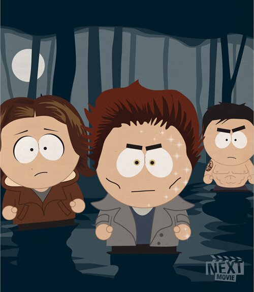 Эдвард, Белла и Джейкоб в стиле SouthPark. Эдвард, Белла и Джейкоб в стиле SouthPark.